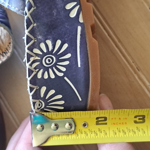 Spring Step Florentina Floral Leather Adjustable Strap Comfort Wedge Sandal - Picture 15 of 15